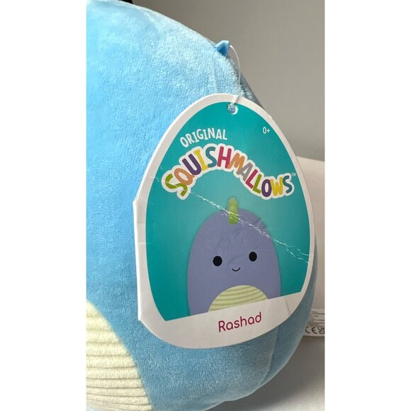 Original Squishmallows Rashad Blue Dinosaur Plush Toy - Picture 2 of 5